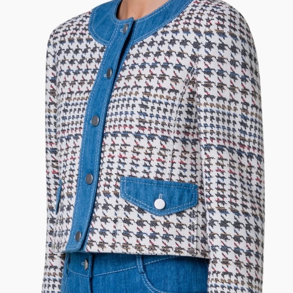 Akris Punto Houndstooth Jacquard Jacket New size 10 - Picture 6 of 10